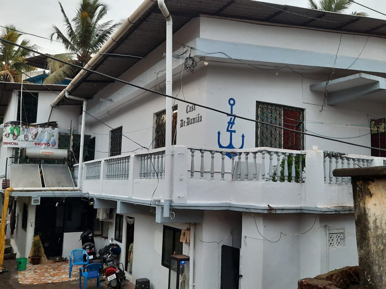 Casa de Damiao white exterior and balcony